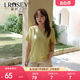 Large size women's clothing 2024 summer simple loose texture T-shirt, fat MM slim and unique, covering the belly and hiding the flesh top
