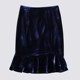 2025 Spring and Autumn New Gold Velvet Ruffled Fishtail Skirt with Butts for Women Large Size Versatile Sporty High-end Trendy