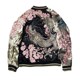 Fengtian Harbin Autumn and Winter New Style Hengshang Dragon Cherry Campaign Double -sided jacket Heavy Industry Large size and wind jacket