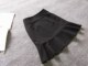 Spring and summer new lotus leaf skirt Black high waist skirt fishtail skirt shows thin zipper bag hip skirt A -line female