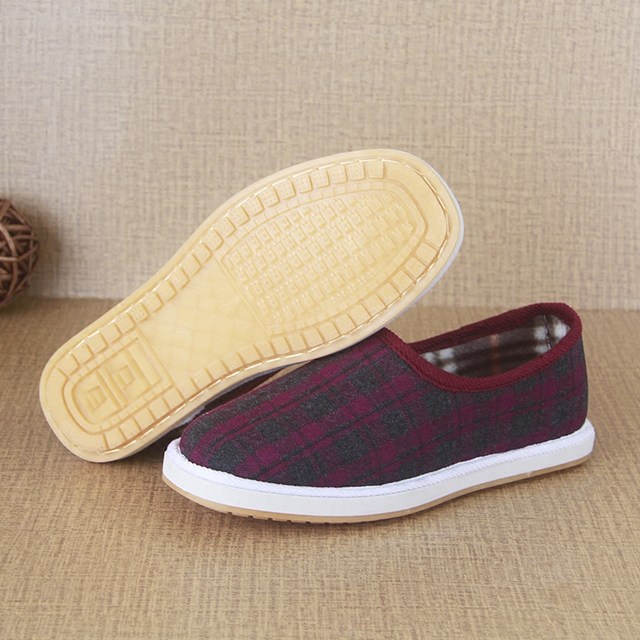 Women's shoes with fleece 2025 new spring and autumn middle-aged and elderly mothers with two cotton soft sole work shoes casual work walking shoes for women