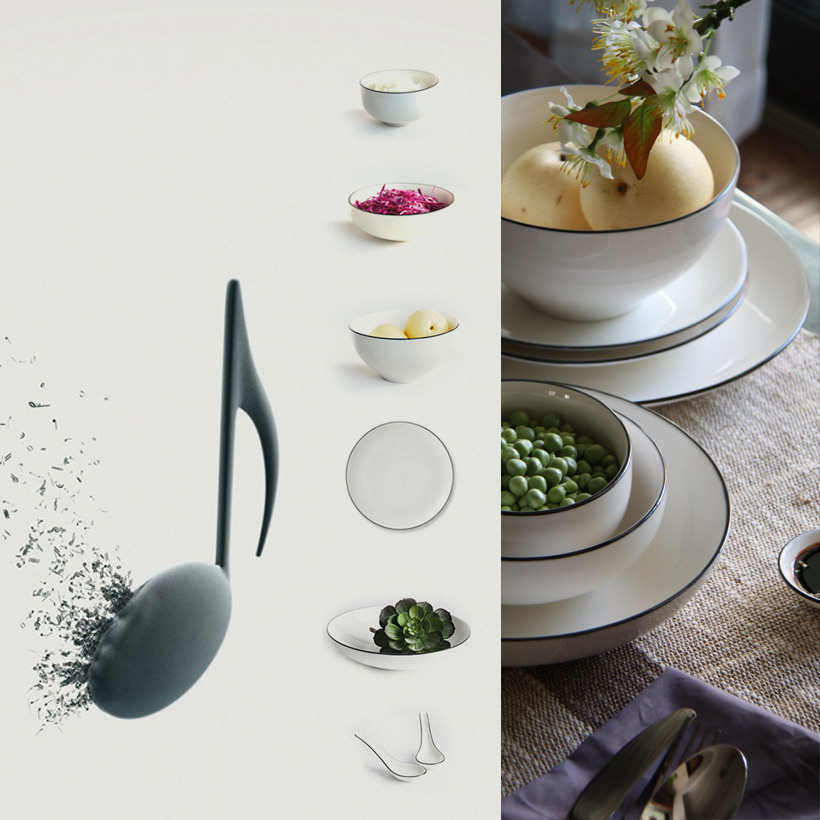 Chi-Yuan Qingcang special price porcelain ceramic kitchen utensils Europe and the United States simple modern Chinese new bone porcelain tableware