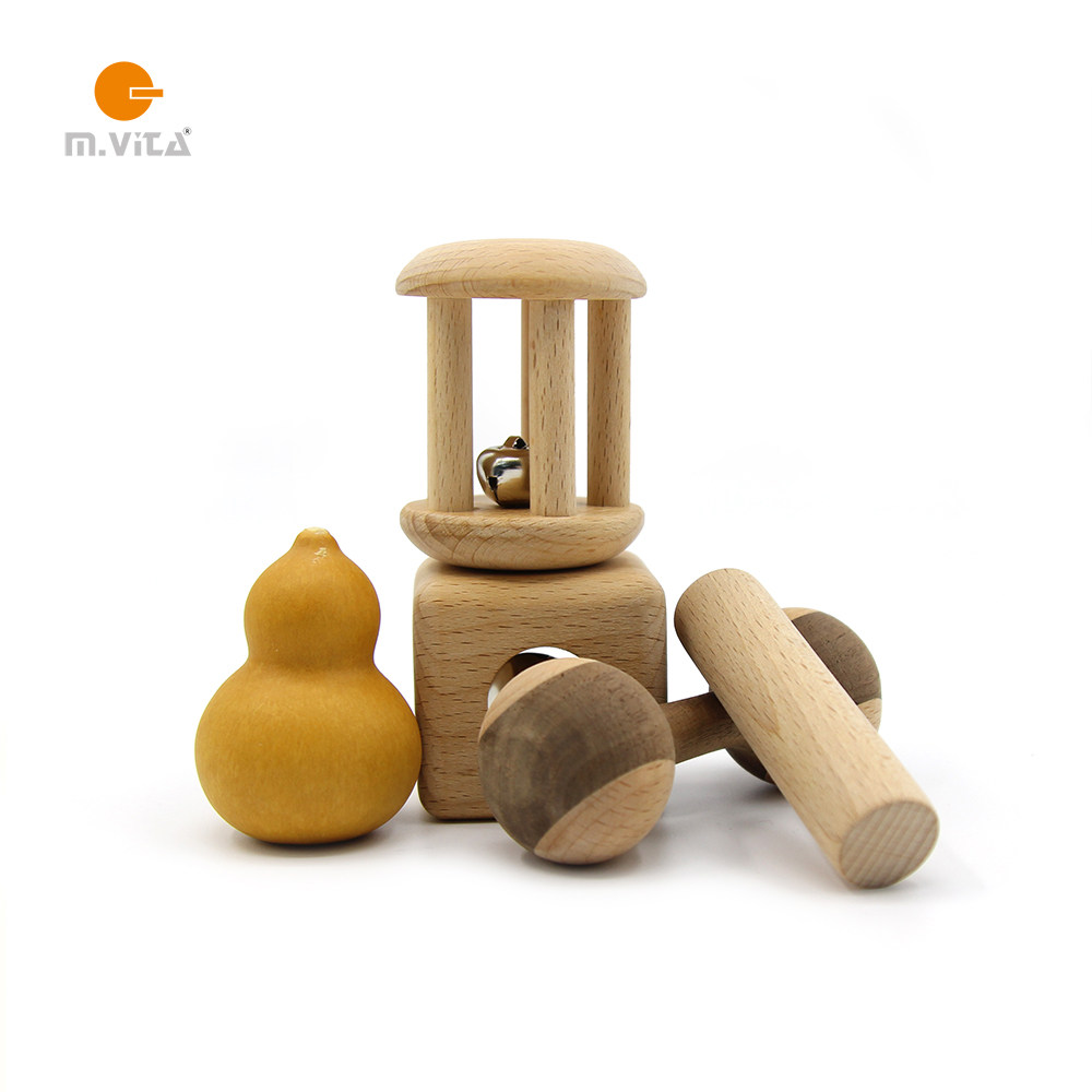 Monson Montessori NIDO Sensory Grip Aids Ringer Set Logs No Paint