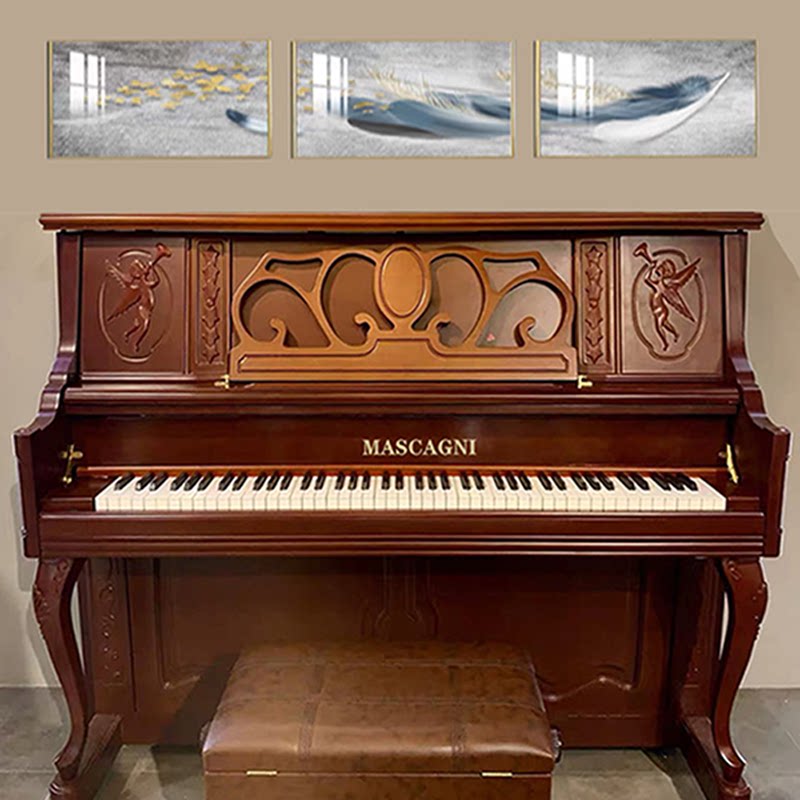 香港玛斯卡尼卡尼全新立式126小天使演奏钢琴家用考级专业考级