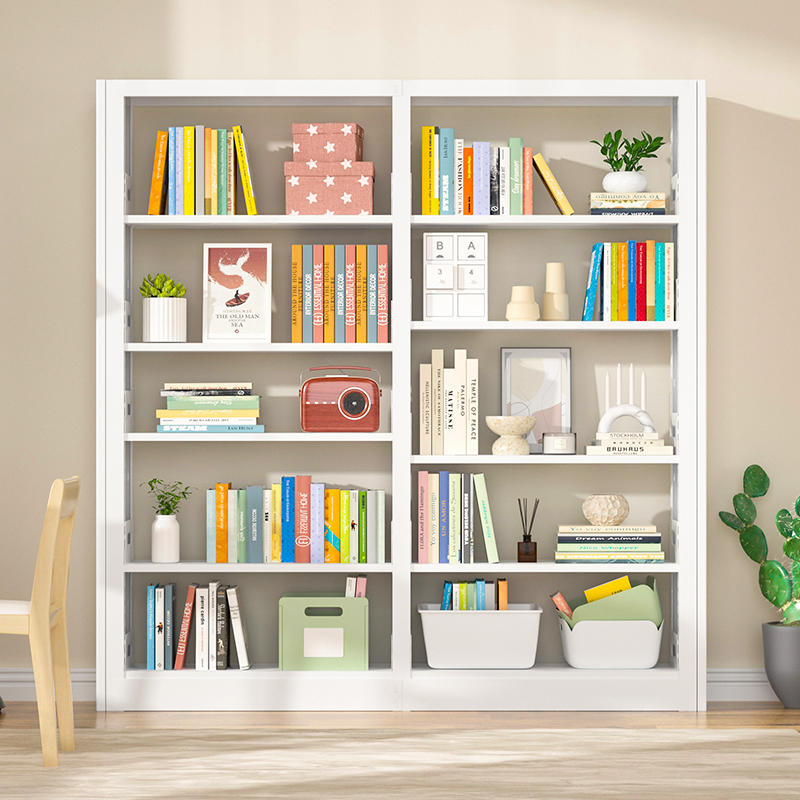 钢制书架儿童书房简约铁艺置物架多层落地式图书馆书籍绘本收纳