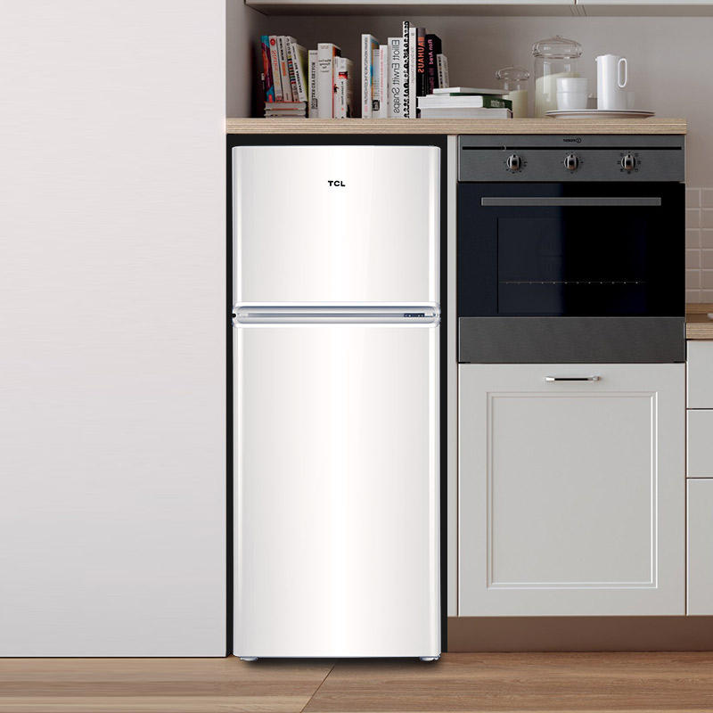 tcl118升家用小型冰箱双门租房宿舍节能超薄低音一级能效冷藏冷冻