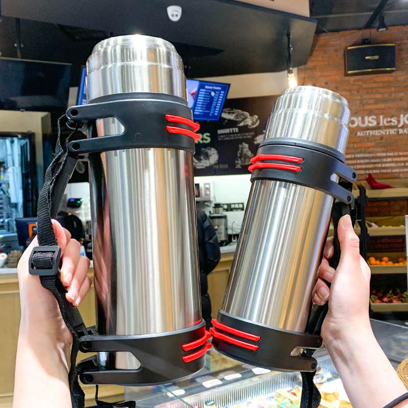 Insulation cup mens ultra-large capacity outdoor portable travel vacuum stainless steel kettle business high-end home car cup