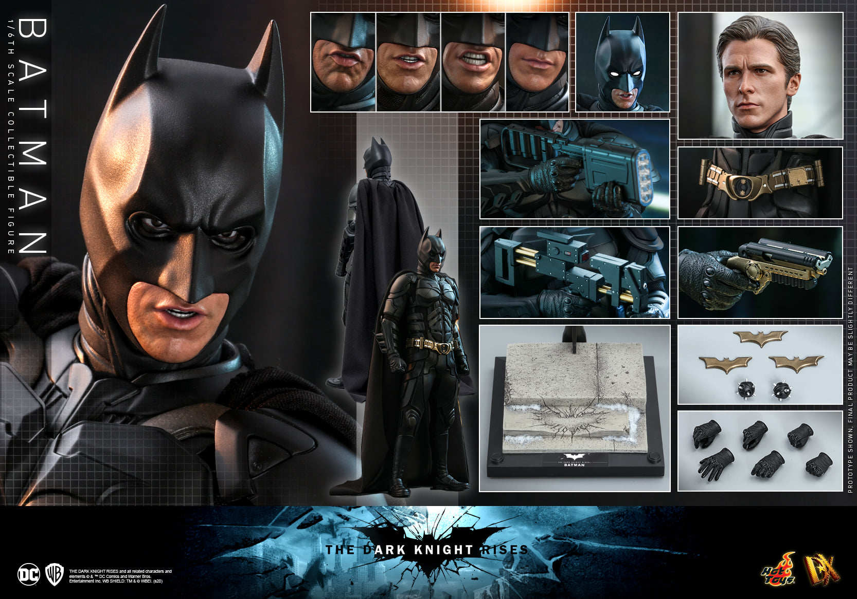 HotToys HT 1:6 Ratio DX19 The Dark Knight Rises Batman Bell 3.0 Takes Orders