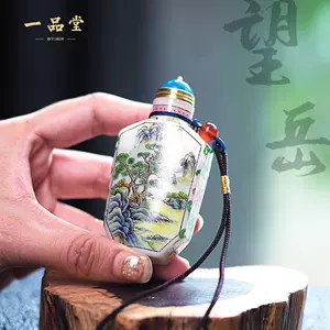 鼻煙壺『赤壁圖』『靜聽松風圖』手絵精品中國傳統工芸美術作品