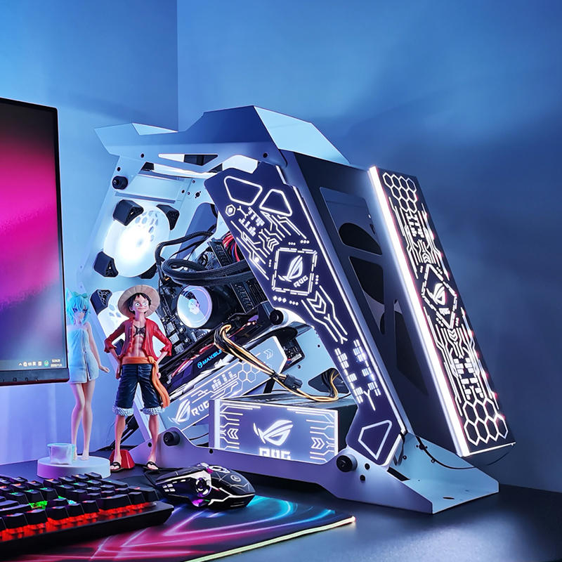 高配i7台式电脑主机全套海景房吃鸡电竞游戏直播水冷diy组装整机