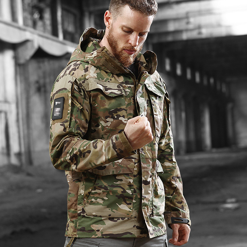 Executive spy shadow tactical jacket mens spring and autumn outdoor camouflage windshields in the long-term military fans waterproof stormtroopers