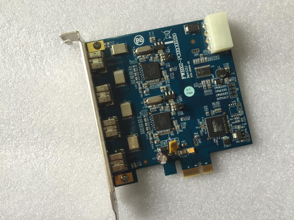Taiwan IOI FWBX2-PCIE1X1X20 Vision Acquisition Card LSI FW643 1394B Image Acquisition Card