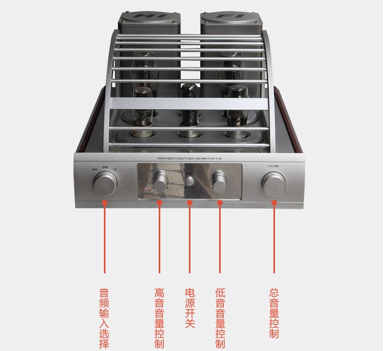 Uk imported high-power electronic tube Class A bile machine amplifier Bluetooth fever hifi non-destructive decoding amplifier