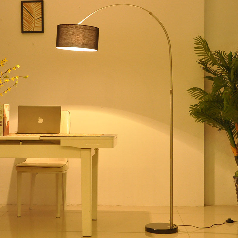 Floor-to-ceiling lights fishing living room bedroom study creative network red remote control Nordic minimalist light luxury ins style stand-up table lamp