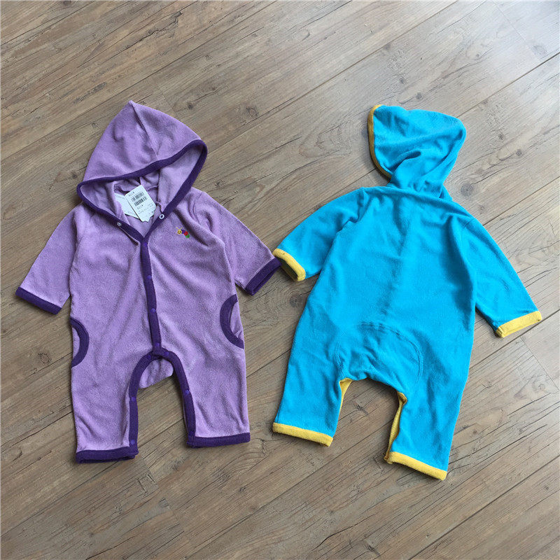 Baby jumpsuit towel cloth male and female baby ha cloth newborn long-sleeved jumpsuit out of cloth crawling cloth autumn
