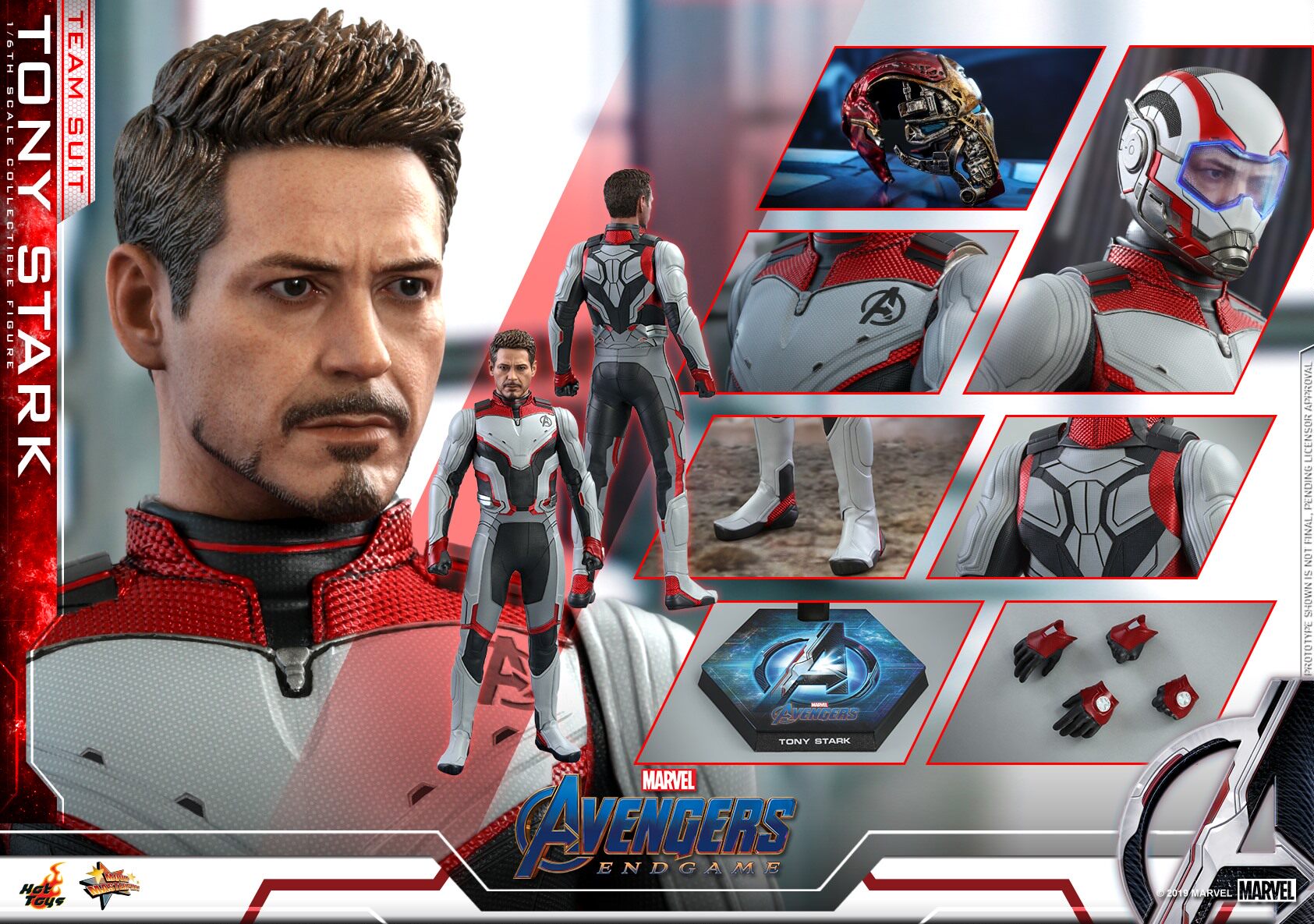 HotToys HT 1:6 Ratio MMS537 Re-Link 4-Final Battle Tony Stark Quantum Suit