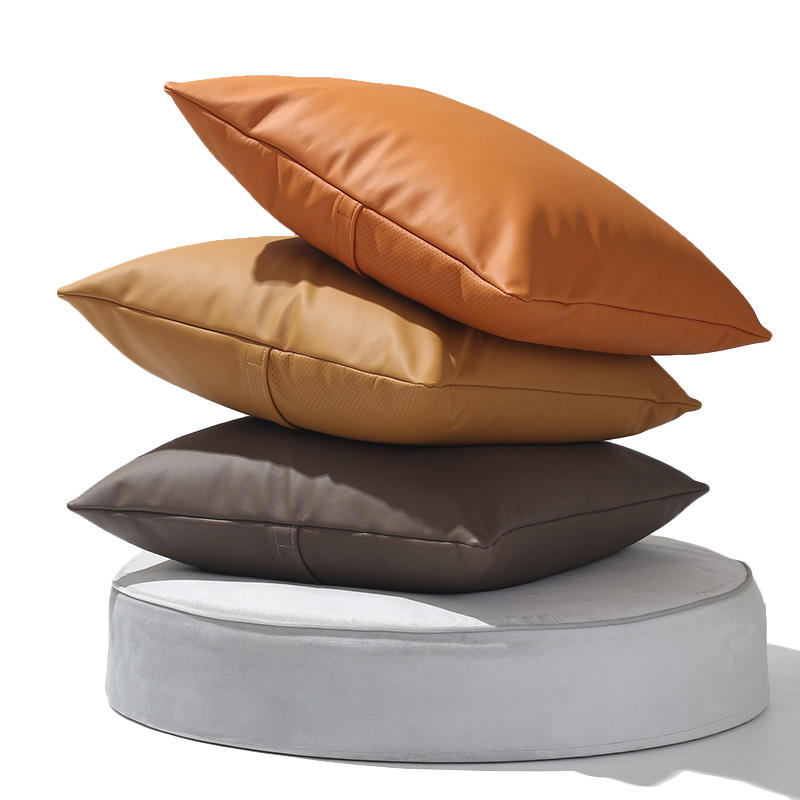 油蜡皮抱枕沙发靠垫客厅抱枕皮靠垫抱枕皮沙发抱枕皮枕套进店>living