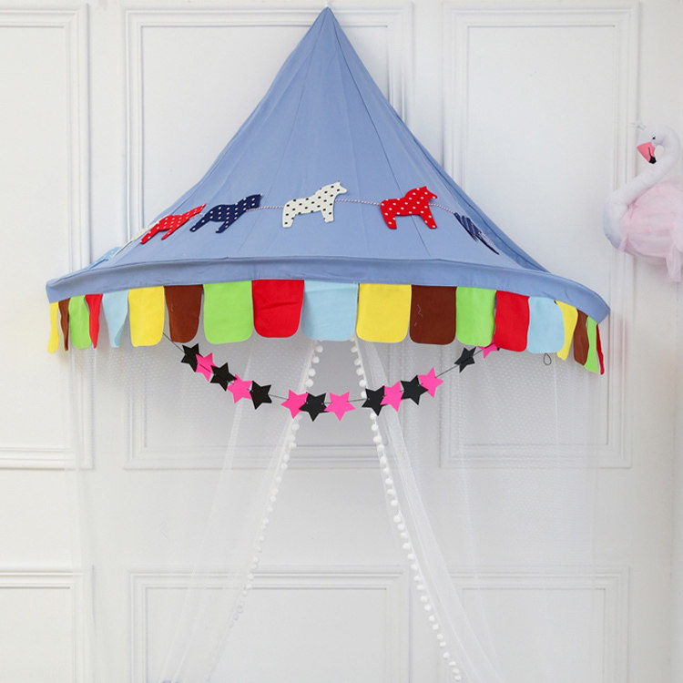 Childrens tent bed canopy indoor game house baby half-moon Indian photography tent reading corner toy room
