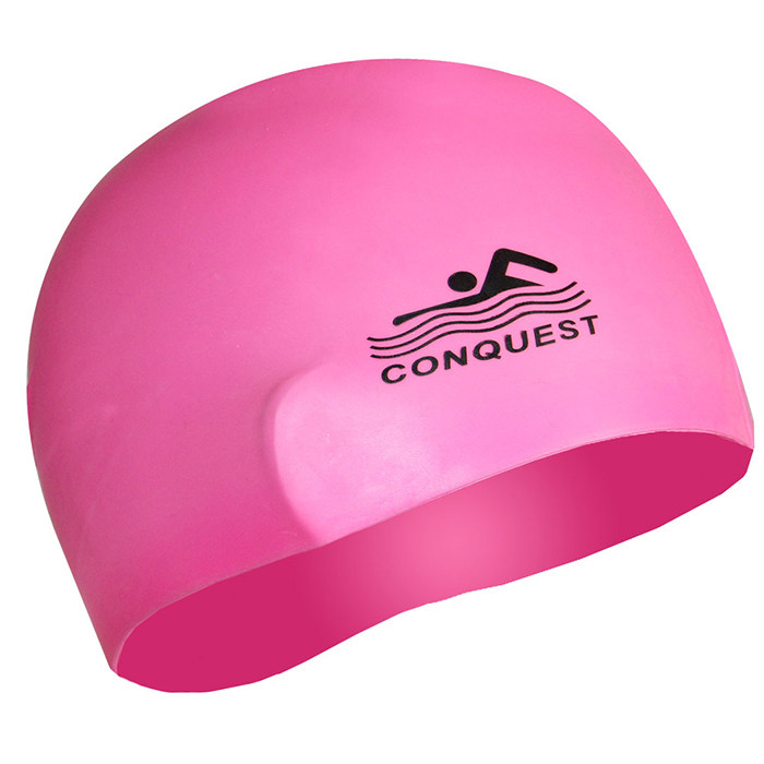 Road fashion silicone solid color swimming cap waterproof hair care is not common for men and women