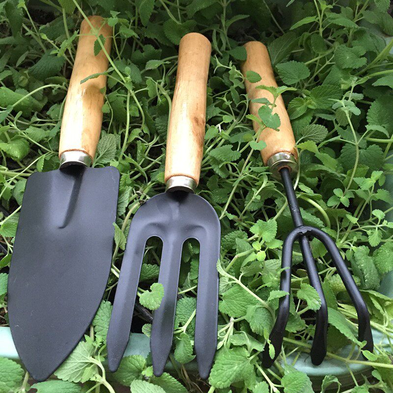 Shovel Gardening Flower Tool Large three-piece set garden utensils set Raised cauliflower tool shovel