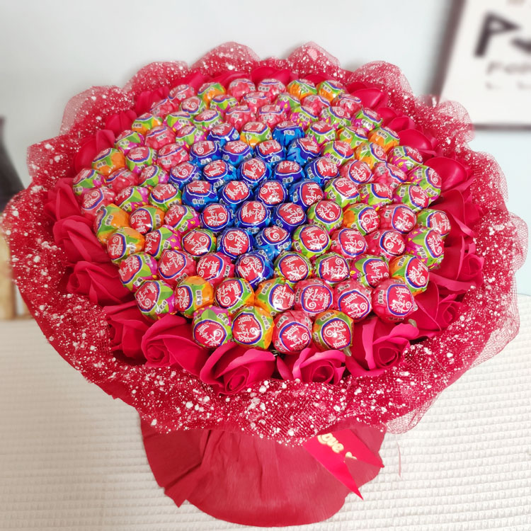 99 awesome lollipop bouquet cartoon bouquet candy to send girlfriends birthday creative Valentines Day gift
