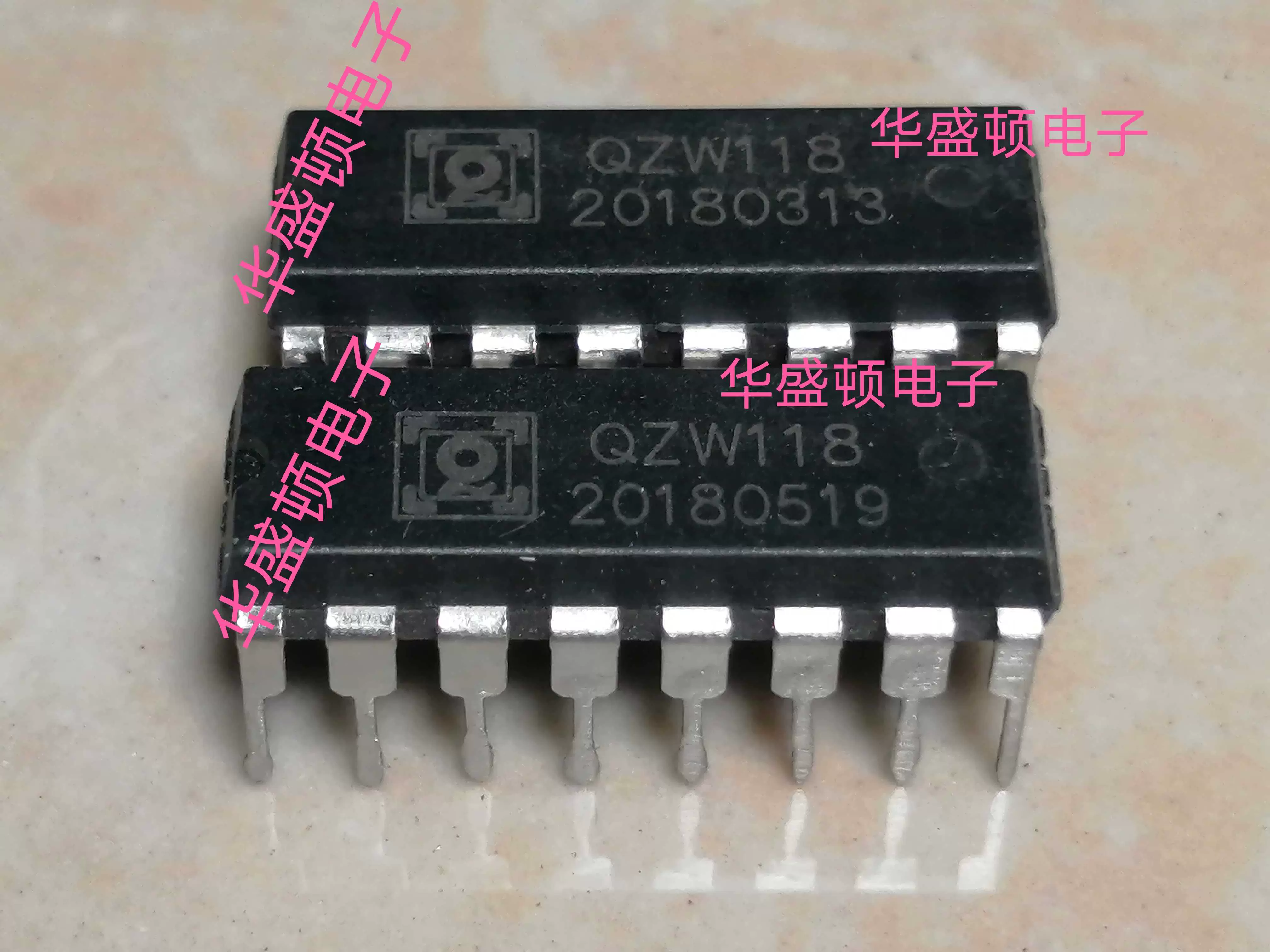 质量保证QZW118测试好原装二手拆机集成电路芯片直插/16脚- Taobao