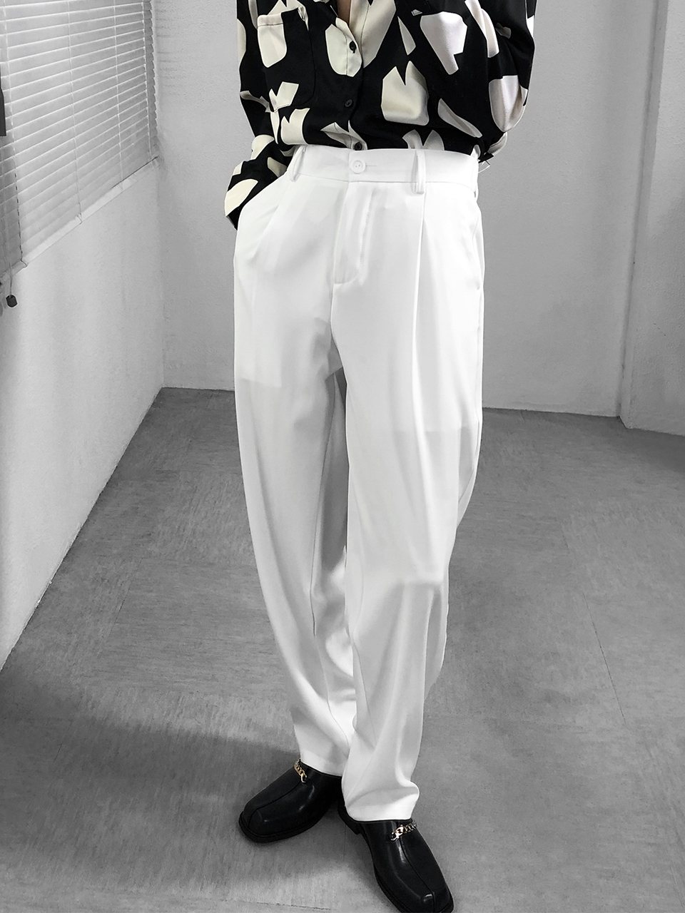 Dragon talk casual multi-colored trousers loose wide-leg trousers straight-down pants mens trousers 2021 spring summer new trend