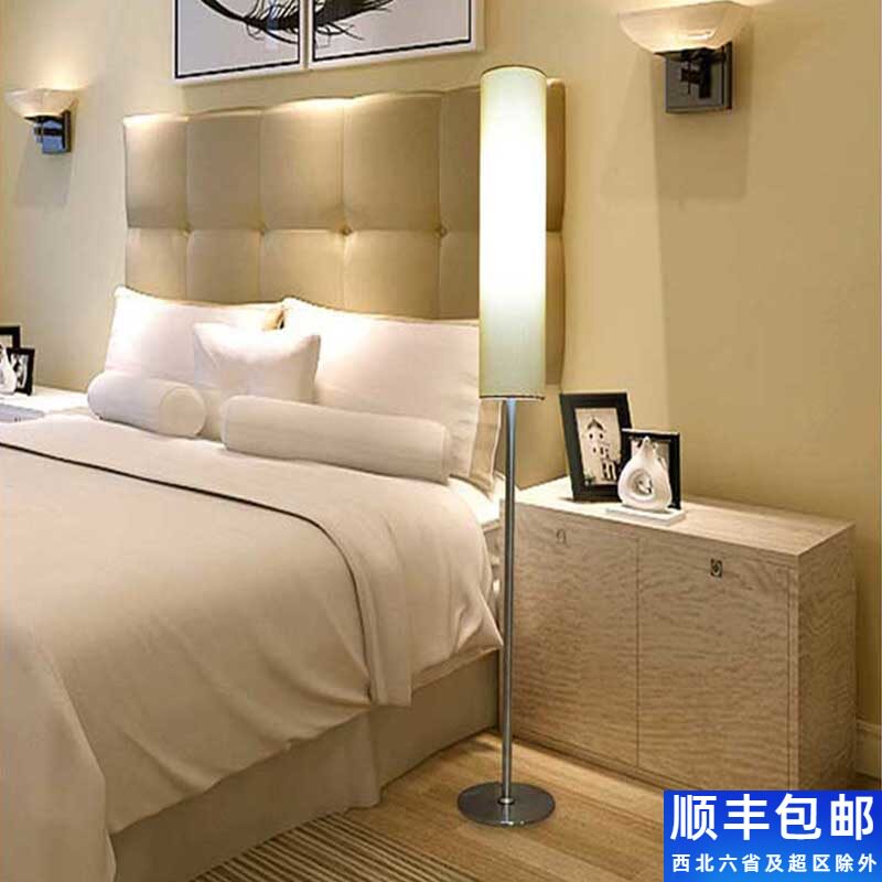 Floor lamp living room bedroom study bed head Nordic simple modern remote control LED vertical net red floor lamp