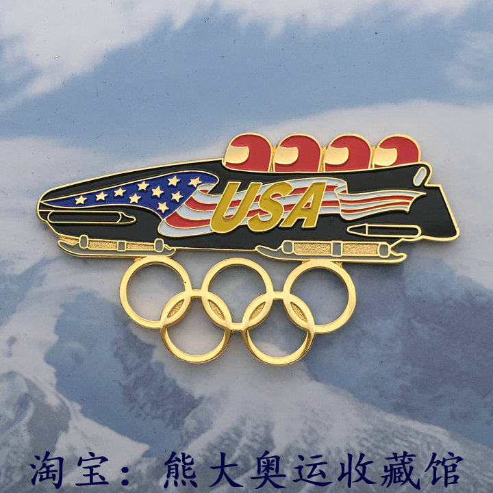 2002 Salt Lake City Fine Badge Beyond Dream Gold Medalist Signature Newlywed Swallow Badge Olympic Games