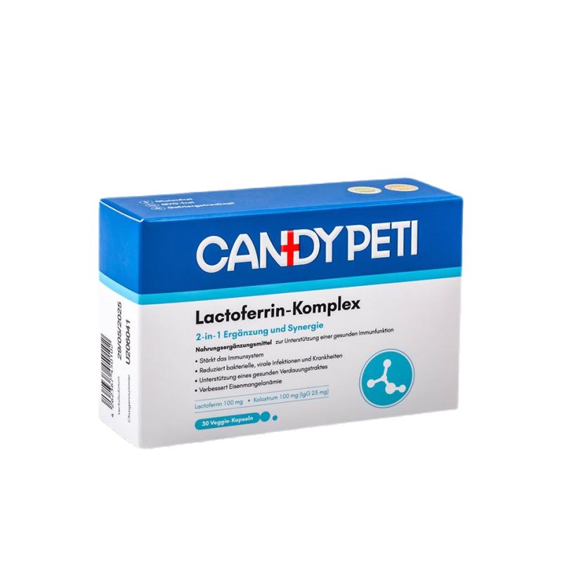 德国Candypeti乳铁蛋白猫用胶囊30粒增强猫咪免疫力抵抗猫鼻支