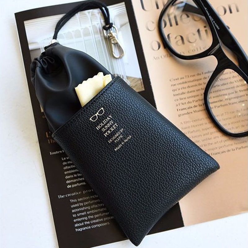 Sunglasses bag carrying Korean glasses bag sunglasses anti-pressure anti-scratch simple mens and womens sunglasses beam cloth bag