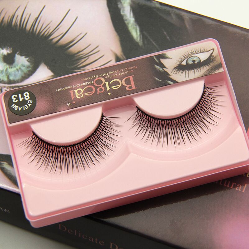 The 813 fake eyelashes naturally cross fiber simulation daily nude eyelashes thick cotton wire hard terrier