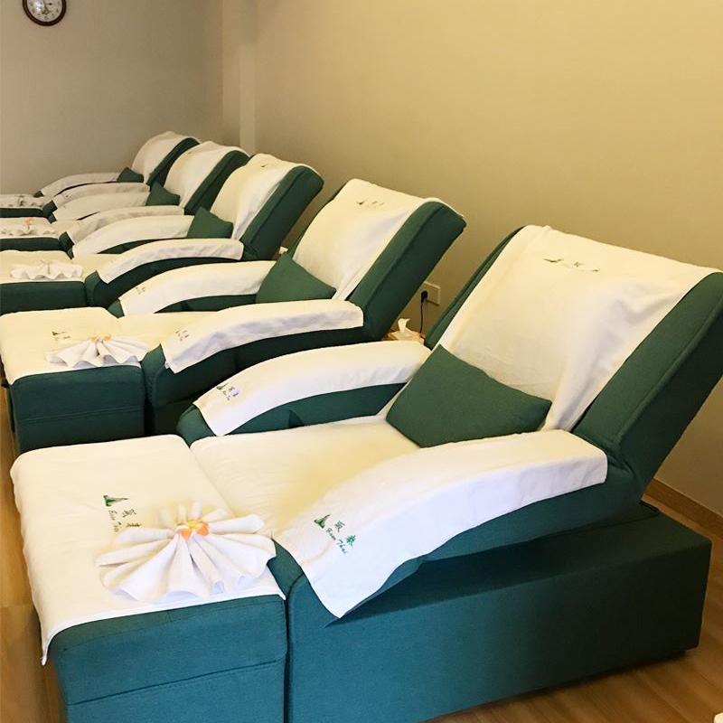 足浴沙发电动浴室大厅足浴按摩床沐足洗脚泡脚沙发椅足疗沙发躺椅