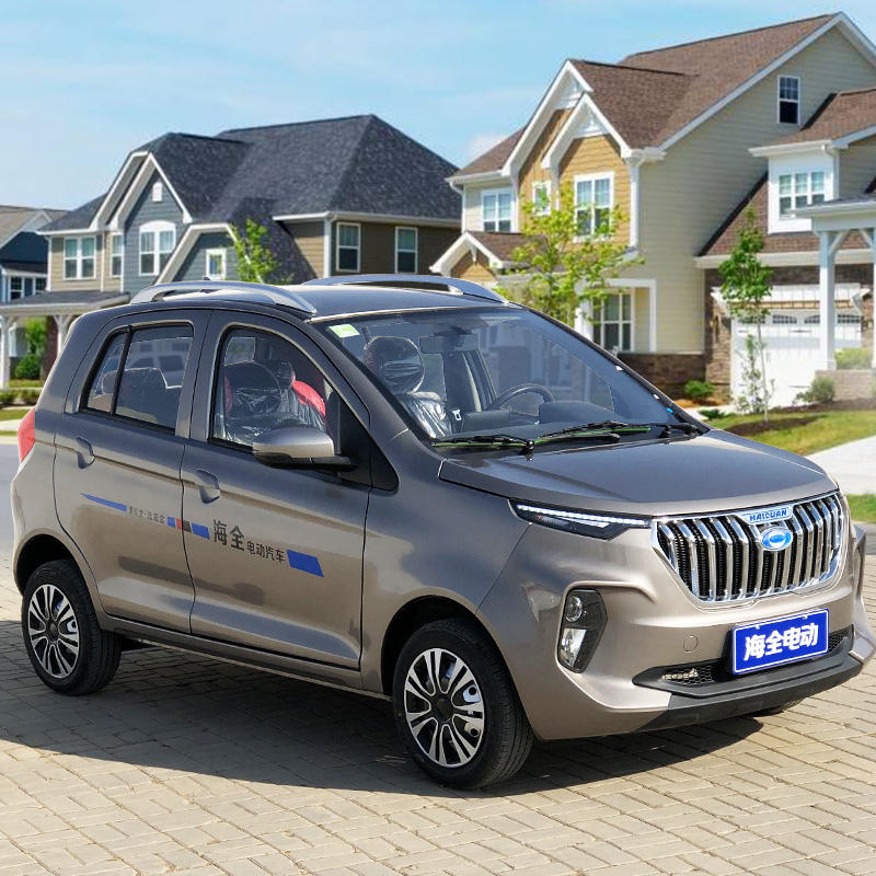 新i7款海全三元锂电电动汽车成人四轮车女士家用接孩子代步车油电