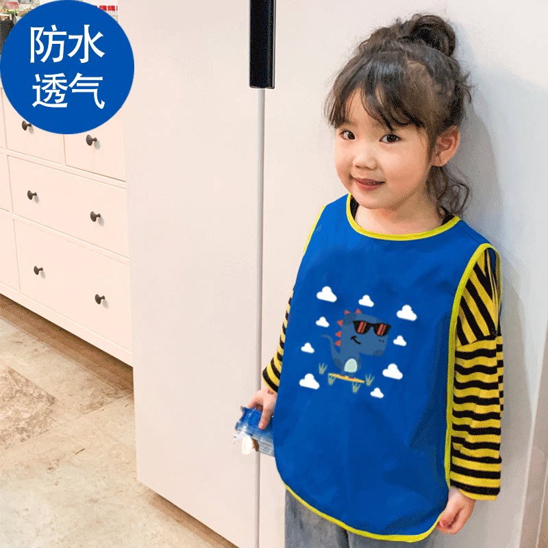 Baby meal cover children waterproof anti-clothing men and women summer thin sleeveless apron baby bib spit towel
