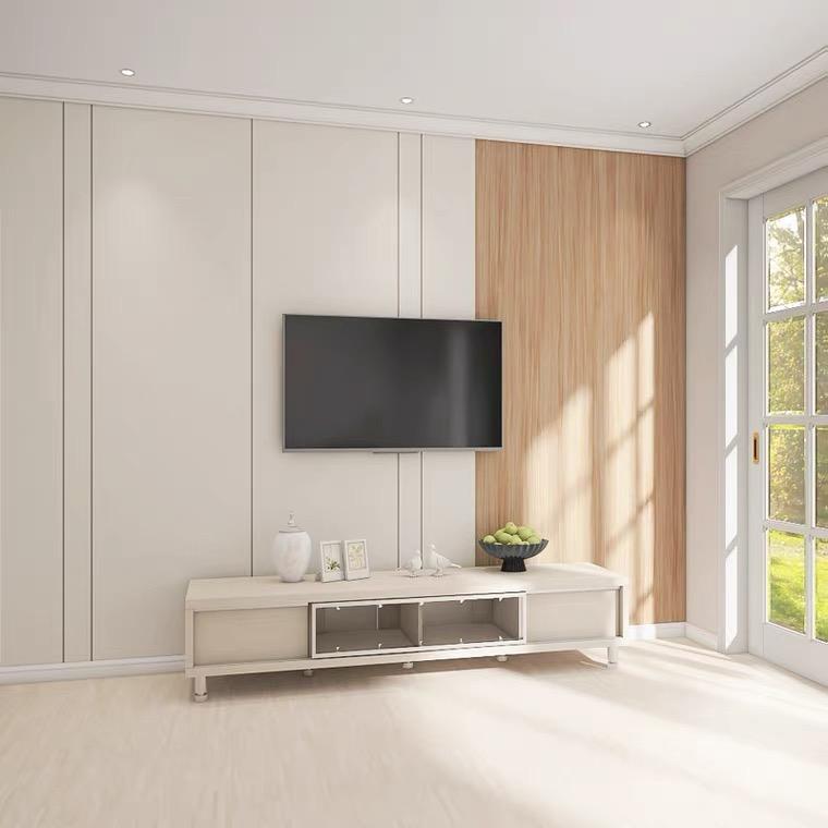 简约木纹影视墙纸客厅电视沙发原木色卧室背景墙壁纸日系风墙布