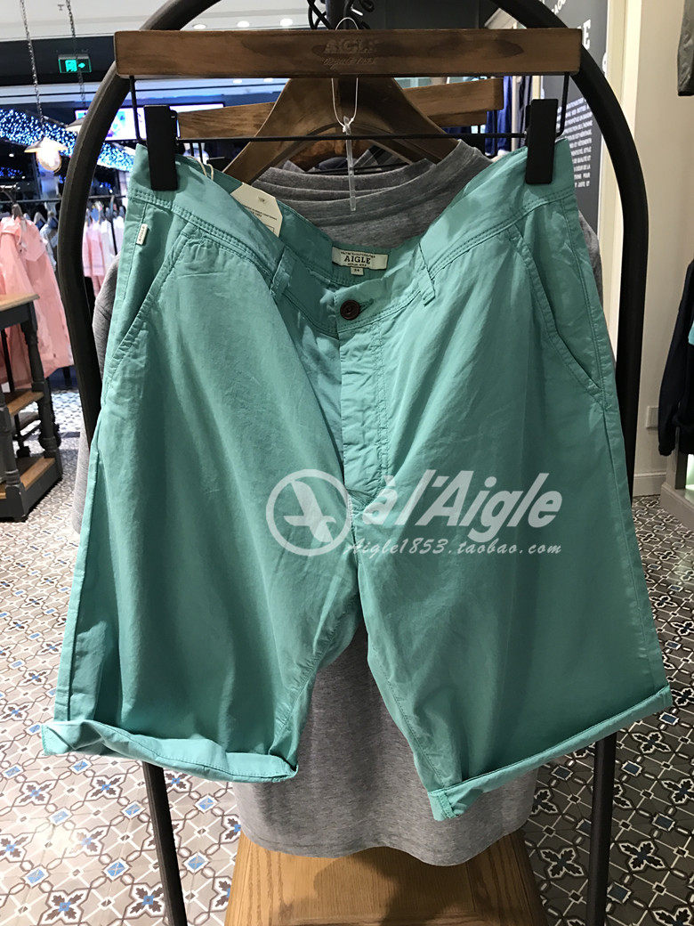 Domestic AIGLE Aigao counter mens cotton shorts E565Q E565O E565P
