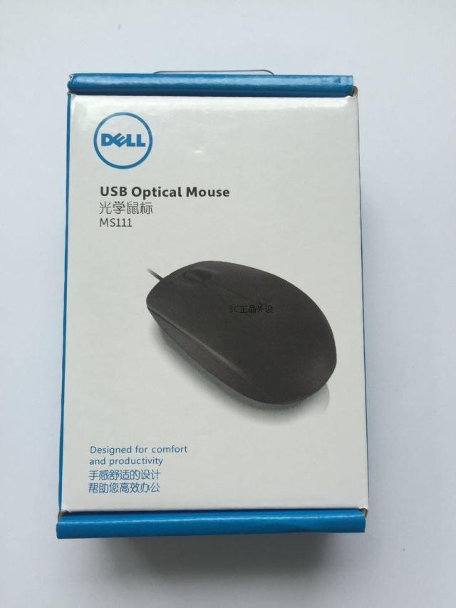 Co-insurances new boxed Dell Mouse DELL MS111-T-P USB wired mouse XuLi Dongju
