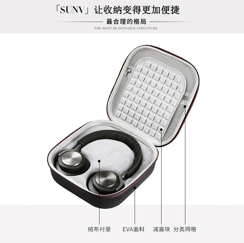 The protection box H2 H3 H4 H5 H6 H7 H8 H9 H8i H9ibo bag is available for B-O headphone packs
