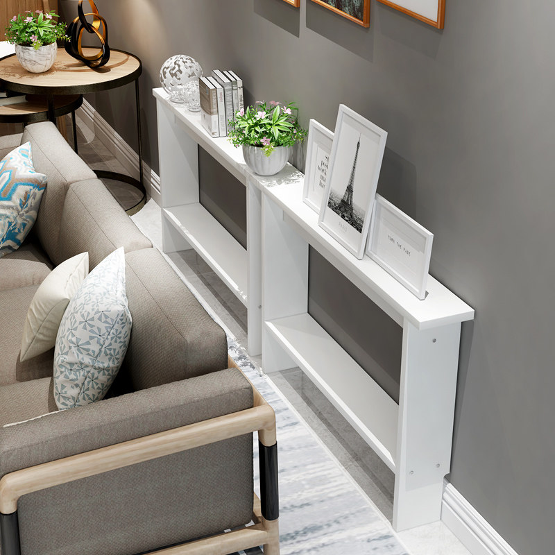 Sofa rear shelf Against the wall narrow shelf long shelf storage bookshelf storage rack