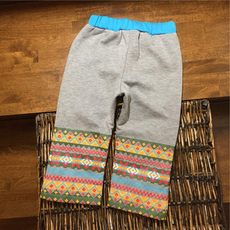 Foreign trade original single childrens pants plus velvet day single pants baby casual pants sweatpants warm pants spring and autumn new model