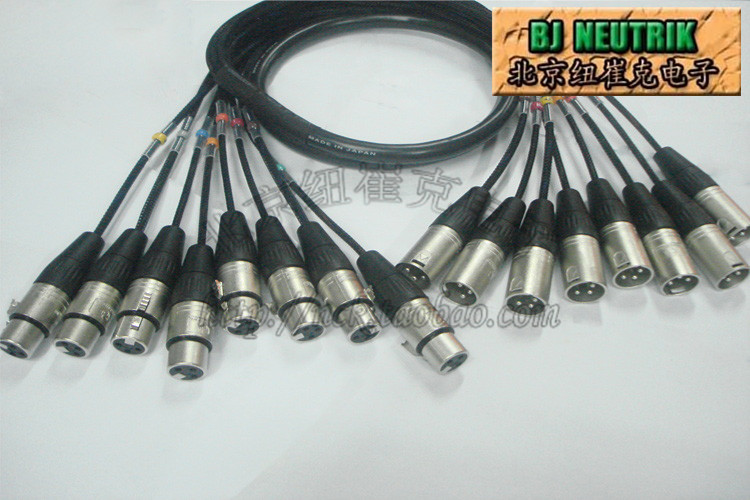 Canemi MR202-8AT multi-channel audio cable eight-way Cannon male turn Cannon head signal line