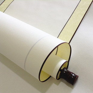 批发空白画轴卷轴宣纸四尺中堂生宣熟宣横幅立轴书法国画挂轴包邮