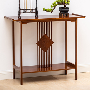 楠竹贡桌家用实木供桌中式玄关神龛供桌竹供台香案佛台条案供品桌