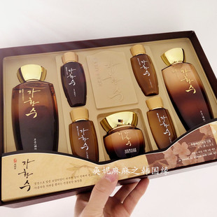 韩国三星慈慌秀套盒名品韩方七件套装滋阴养颜抗皱补水三件套包邮