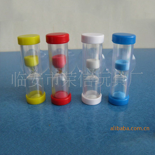 厂家供应2分钟沙漏塑胶经典塑胶沙漏玻璃计时卡片套装沙漏