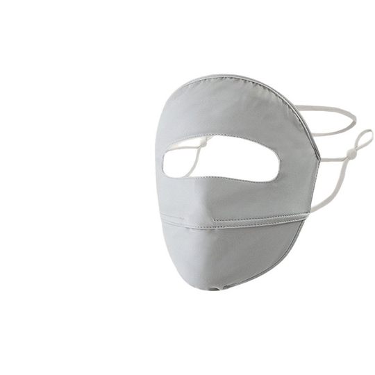 Ice Silk Sunscreen Mask Full Face Summer Face Mask Artifact Anti-Uv Sunshade Brim Driving Face Mask Mask for Women