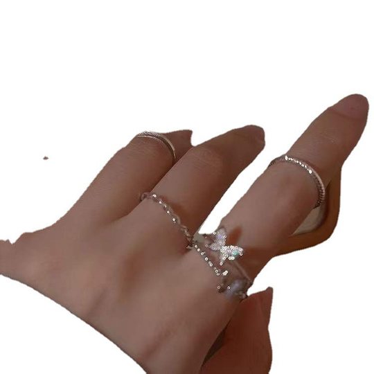 Ring Ins Student Adjustable Cheap Ring Several Cents Punk Retro Ring Men Washable