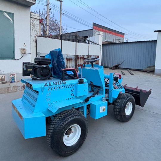 Four-Wheel Drive Single-Bar Diesel Small Forklift, Electric Small Forklift, Household Loader, Construction Waste Cleaning, Animal Waste Cleaning Truck