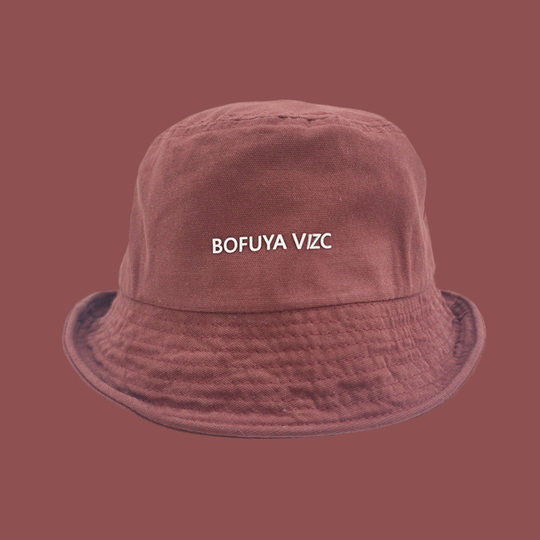 Trendy Brand Letter Fisherman Hat Women's Plain-made Artifact to Show Face Korean Version All-match Casual Fashion Sunshade Hat Men's Basin Hat